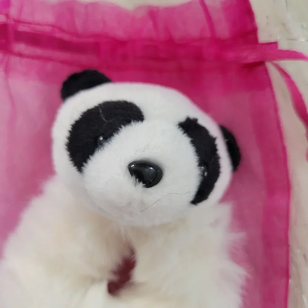 Set of 2 Plush Panda Scrunchies